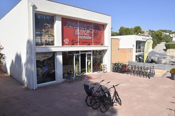 Tienda de bicicletas en Moraira